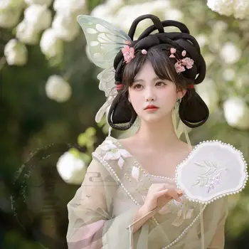 2022 новите китайски традиционната рокля hanfu аксесоари за коса голяма шнола с пеперуда hanfu cosplay сценичното представяне украса pd