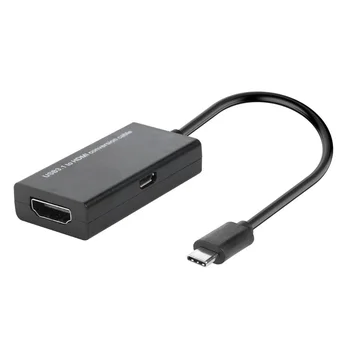 USB 3.1 Тип C ЗА HDMI-съвместим Женски Адаптер Конвертор MHL за Android Мобилен Телефон, Таблет USB-C КЪМ HDTV Адаптер Преобразувател