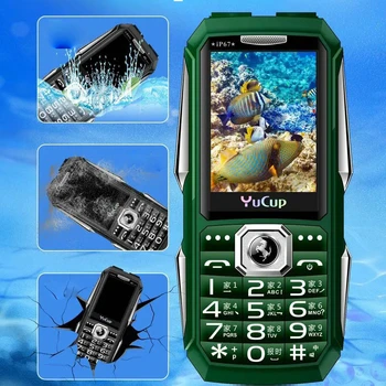 Водоустойчив Здрав Открит Мобилен Телефон Студен Горещ Постоянен Удароустойчив Голяма Батерия Qick Циферблат Черен Списък Здрав Celular Възрастните Хора