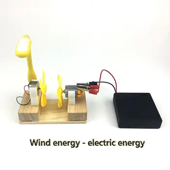 Електрически Генератор на Енергия на Двигателя Мощност на Турбина Мини Децата LED Образование DC AC В Присъствието на совалка