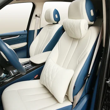 За Mercedes Maybach S-Class на облегалката за глава Луксозна Кожена Възглавница За столче за кола НАПА облегалката за глава Автомобилни Възглавница За Шията Аксесоари