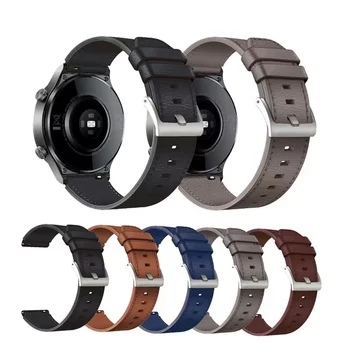Кожена Каишка За Huawei Watch GT3 Pro Гривна Сменяеми Каишки За Часовници 22 мм Аксесоари За Смарт Часовник Гривна