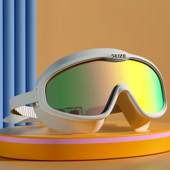 Професионални Плувни Очила За Възрастни, Висококачествени Фарове за HD Очила За Плуване С Големи Рамки, Защита От Uv Очила За Гмуркане, Водни Спортове