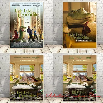Лайл Lyle Крокодил Филми Плакат Фентъзи Комедия 2022 Нов Филм за Печат върху Платно Снимки за Скандинавски Спални Клуб Стенно Изкуство, Начало Декор
